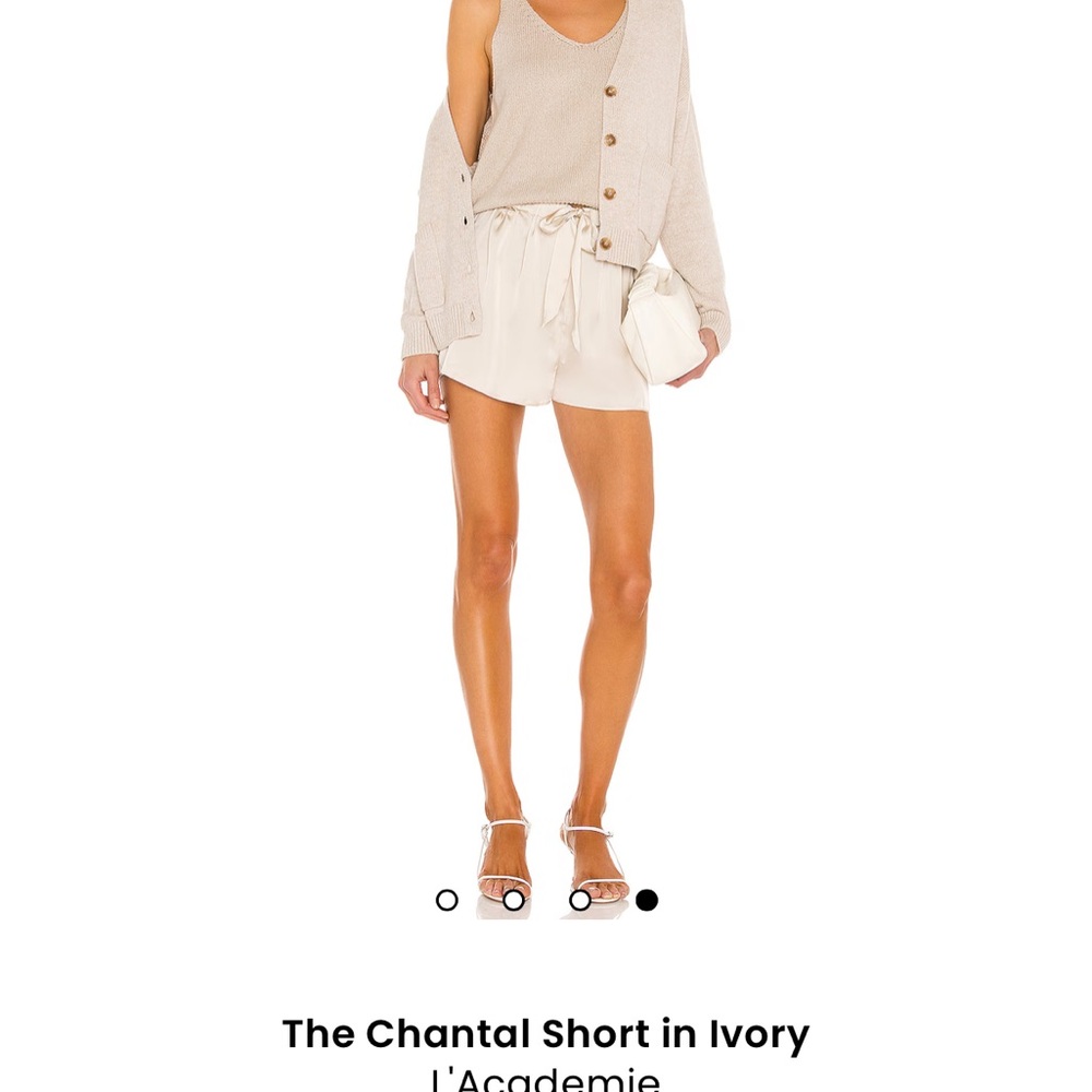 L'Academie Cream Chantal Shorts